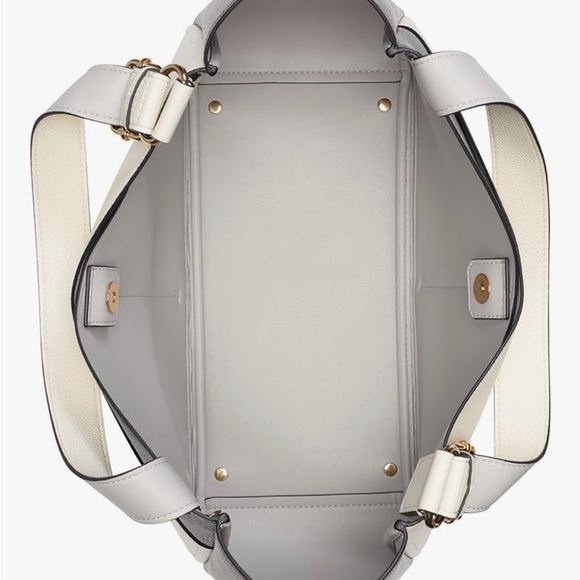 Calvin Klein Elegant Cream and Brown Tote - Picture 8 of 9